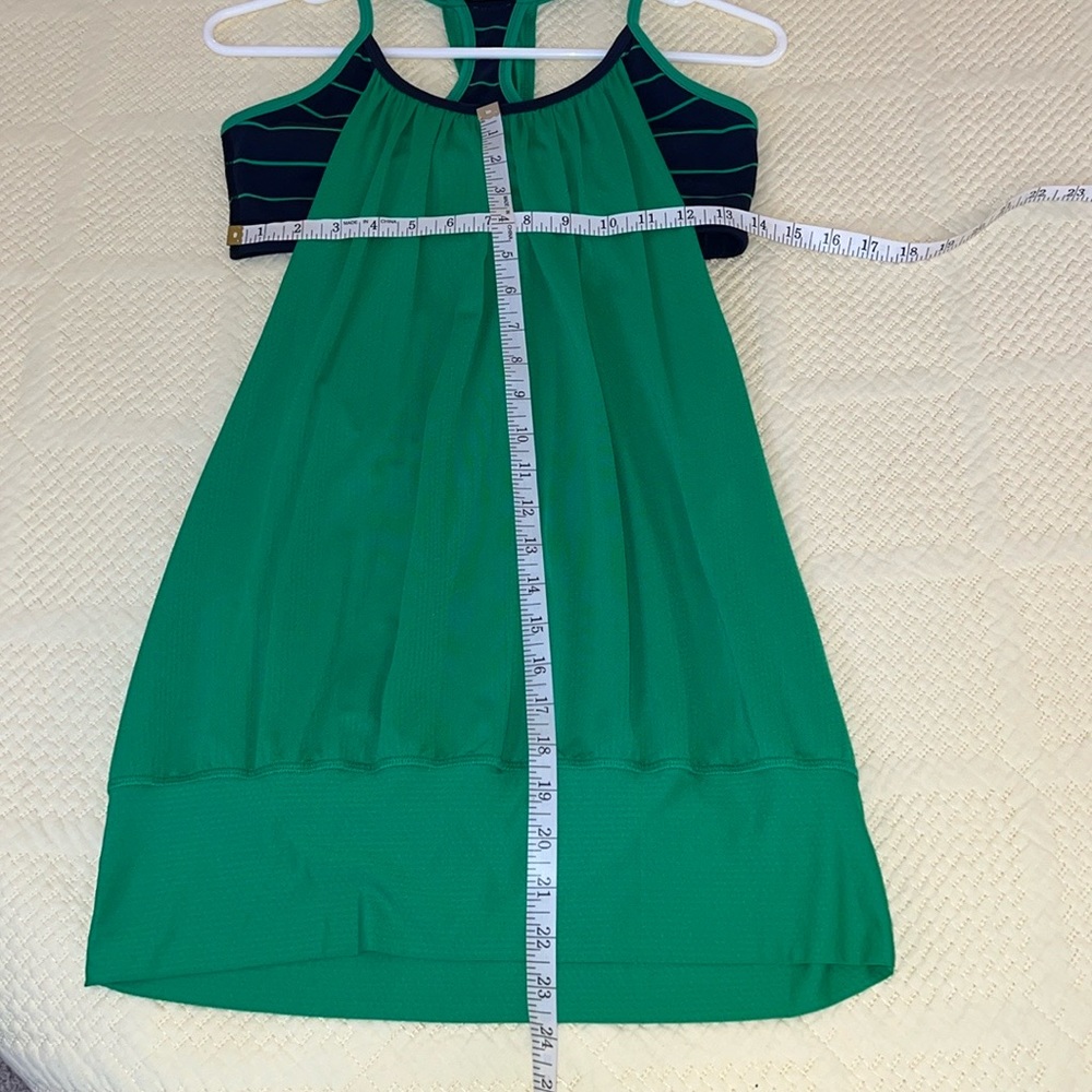 Lululemon No Limits Tank BlueGreen Stripe 💙💚  Size 8  P15 - Picture 4 of 5
